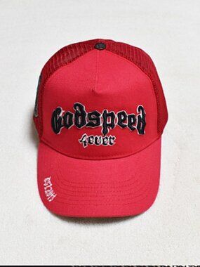 Godspeed 4ever Red Mesh Trucker Hat